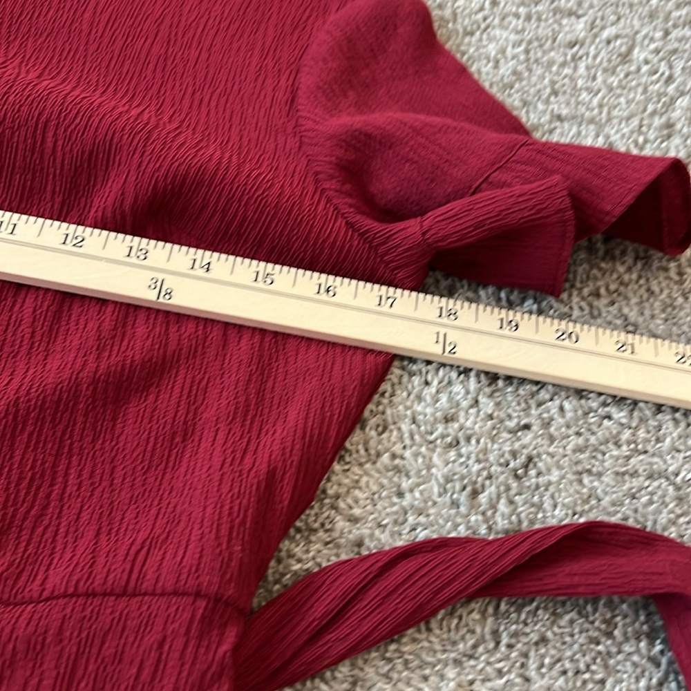 Banana Republic Red Ruffle Dress - Picture 10 of 16